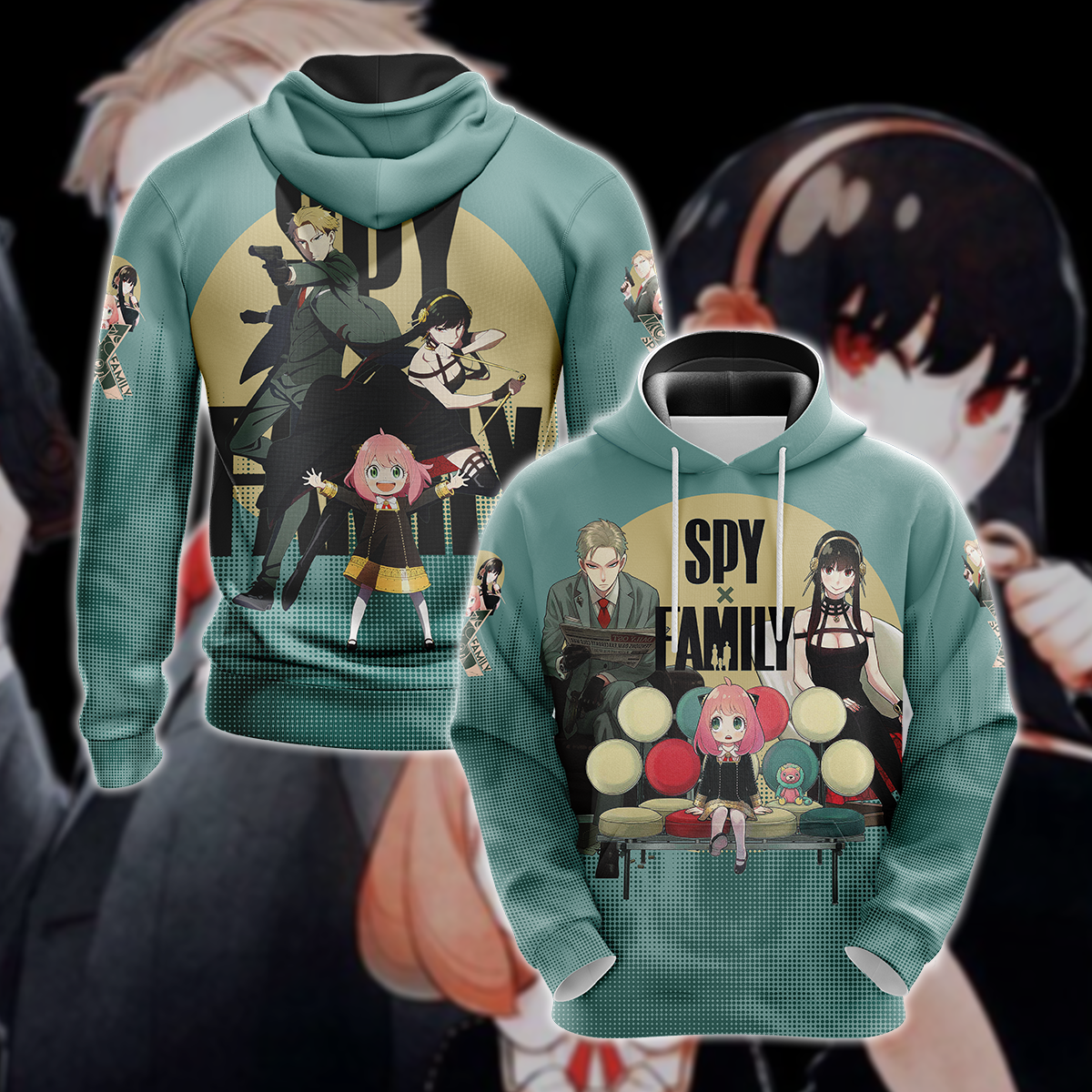 Spy x Family 3D All Over Print T-shirt Tank Top Zip Hoodie Pullover Hoodie Hawaiian Shirt Beach Shorts Jogger Hoodie S