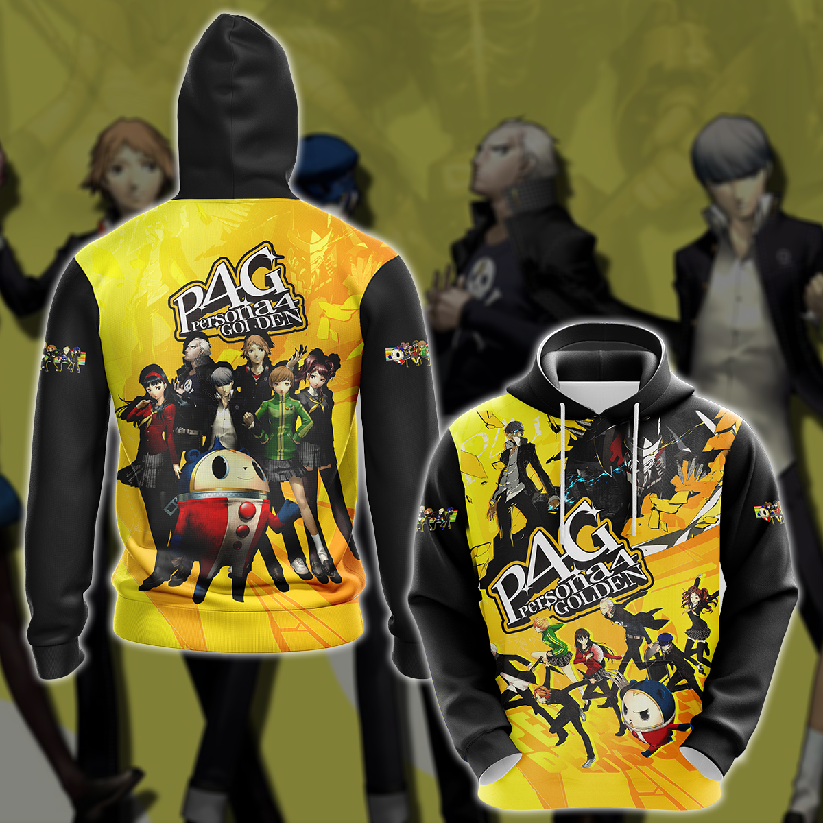 Persona 4 Golden Video Game 3D All Over Printed T-shirt Tank Top Zip Hoodie Pullover Hoodie Hawaiian Shirt Beach Shorts Jogger Hoodie S