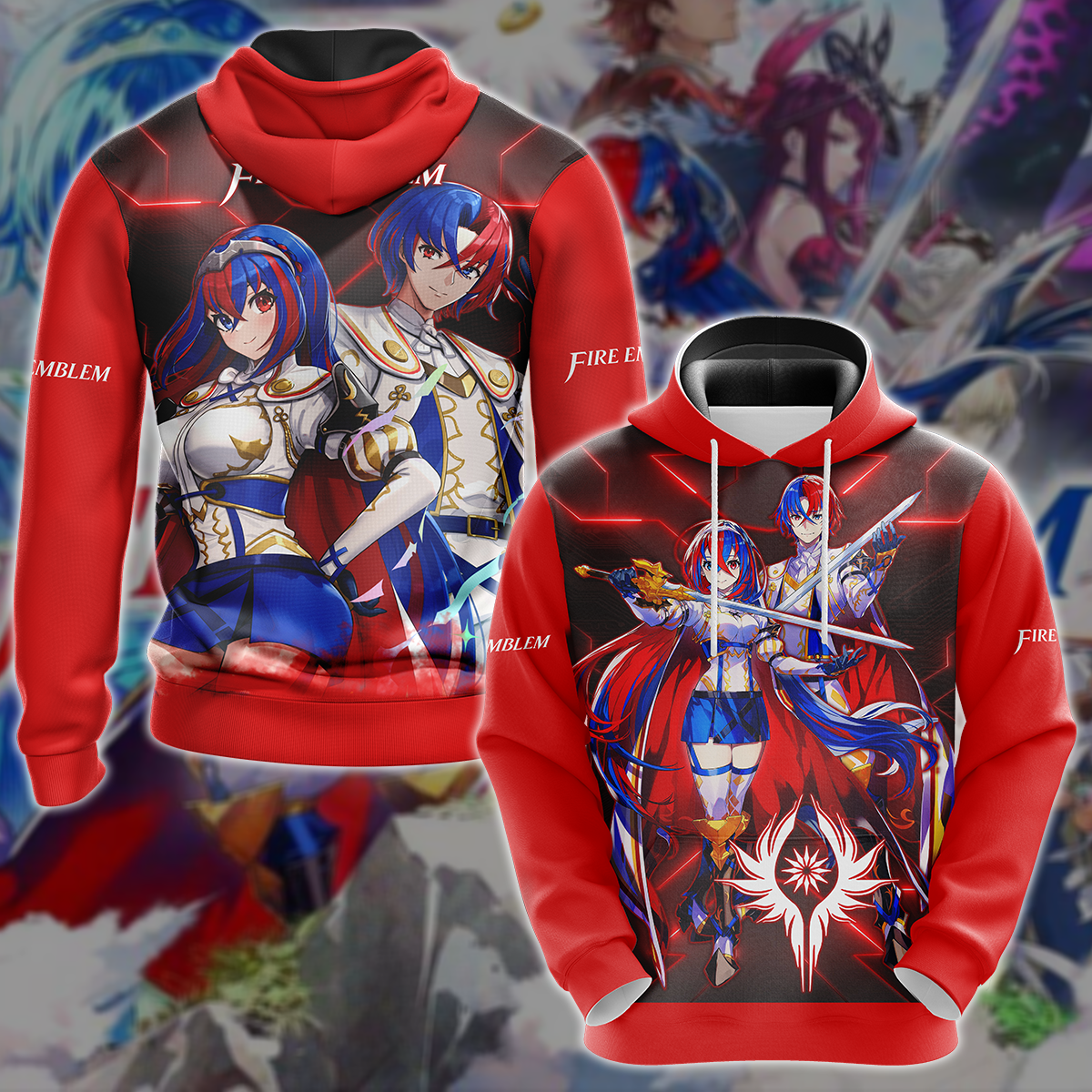 Fire Emblem Engage Video Game 3D All Over Printed T-shirt Tank Top Zip Hoodie Pullover Hoodie Hawaiian Shirt Beach Shorts Jogger Hoodie S
