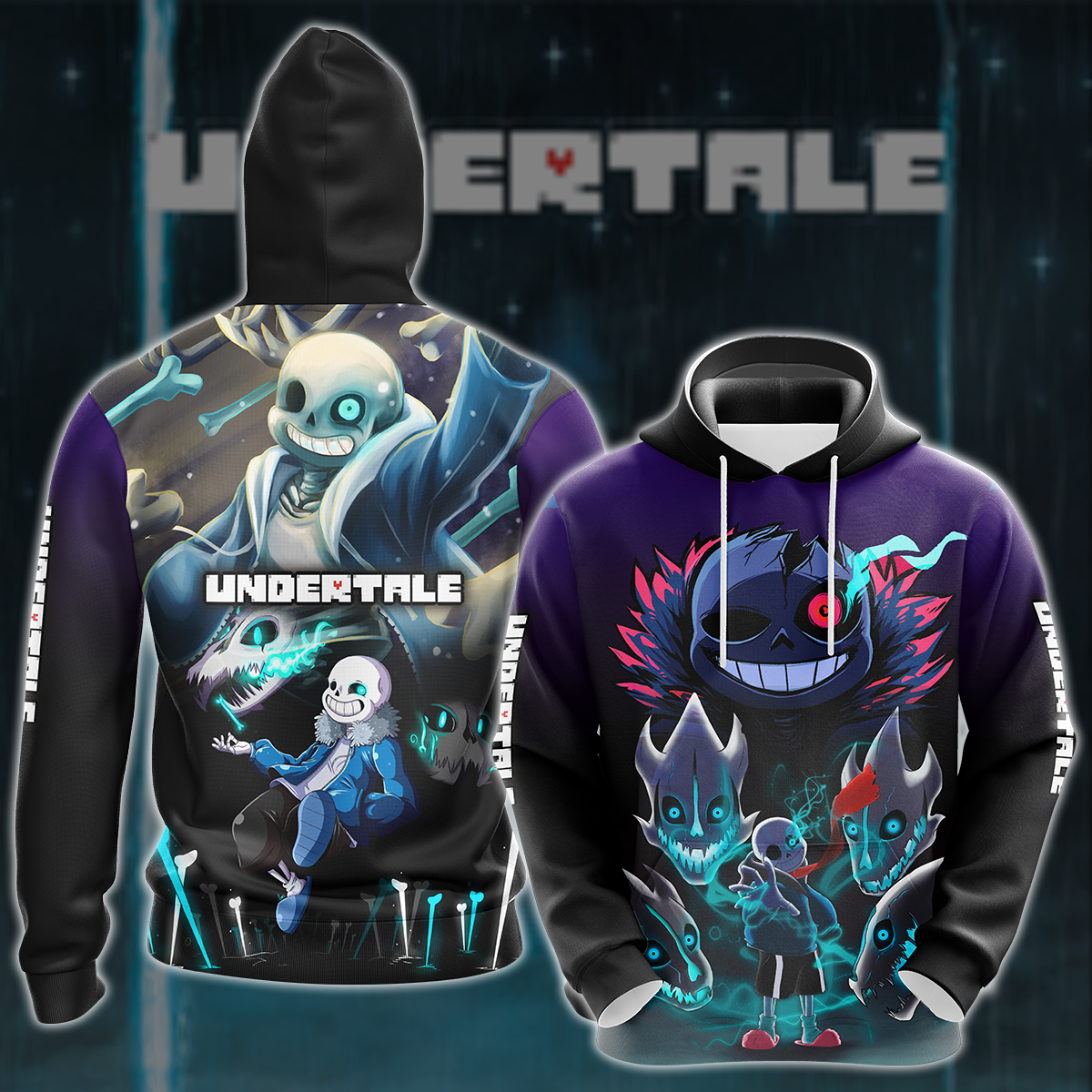 Undertale Video Game 3D All Over Printed T-shirt Tank Top Zip Hoodie Pullover Hoodie Hawaiian Shirt Beach Shorts Joggers Hoodie S