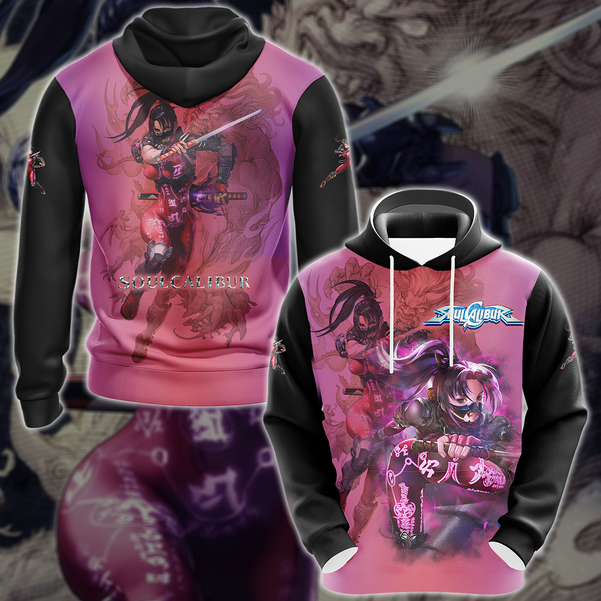 Soul Calibur Video Game 3D All Over Printed T-shirt Tank Top Zip Hoodie Pullover Hoodie Hawaiian Shirt Beach Shorts Jogger Hoodie S