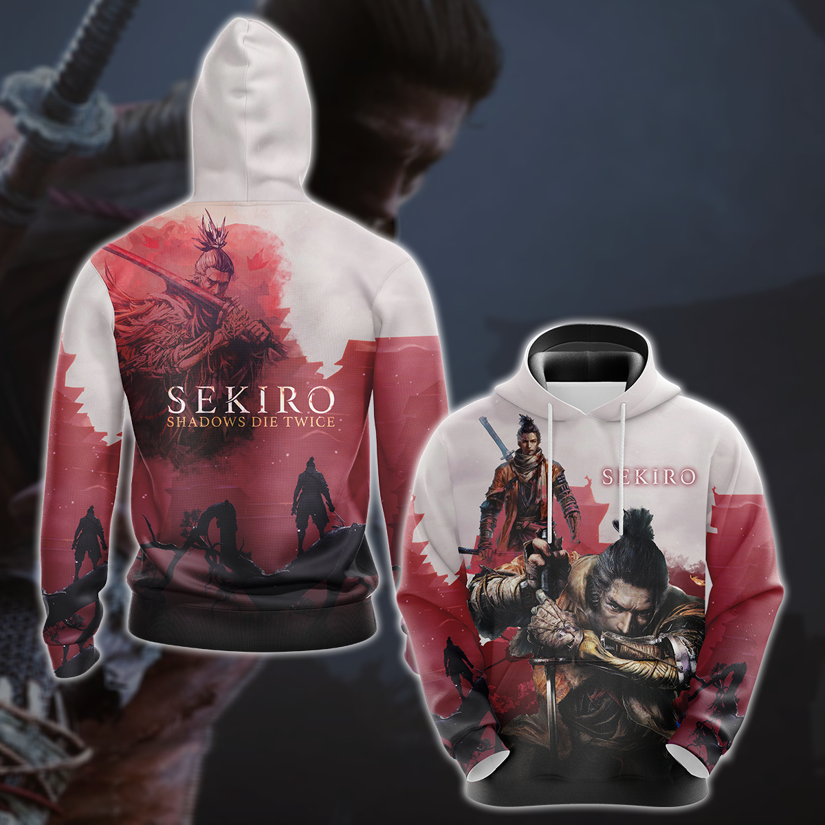 Sekiro: Shadows Die Twice Video Game 3D All Over Printed T-shirt Tank Top Zip Hoodie Pullover Hoodie Hawaiian Shirt Beach Shorts Jogger Hoodie S