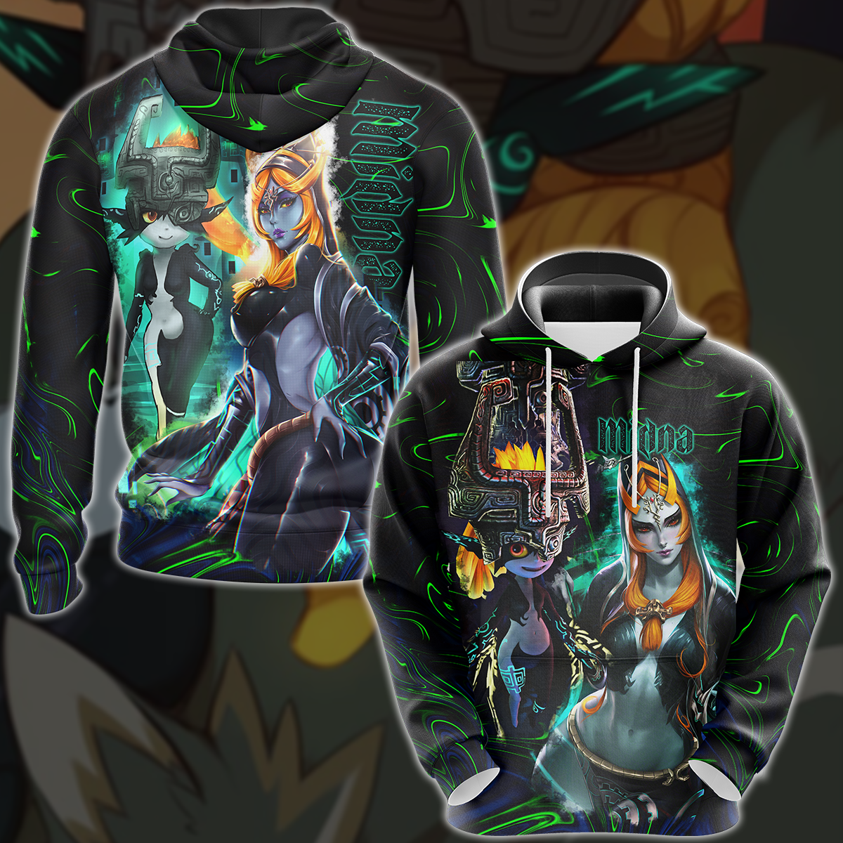 Legend of Zelda Midna Video Game 3D All Over Print T-shirt Tank Top Zip Hoodie Pullover Hoodie Hawaiian Shirt Beach Shorts Jogger Hoodie S