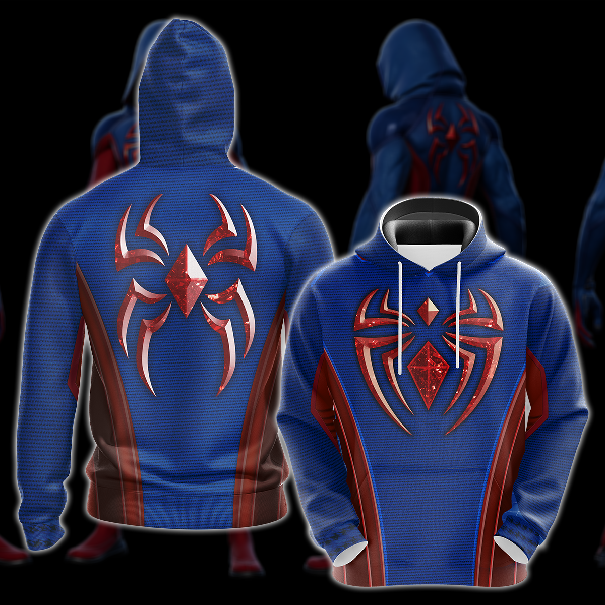 Spider-Man 2 Peter Parker Scarlet III Suit Cosplay Video Game All Over Printed T-shirt Tank Top Zip Hoodie Pullover Hoodie Hawaiian Shirt Beach Shorts Joggers Hoodie S