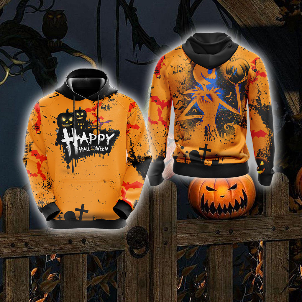 Happy Halloween Unisex 3D T-shirt Hoodie S