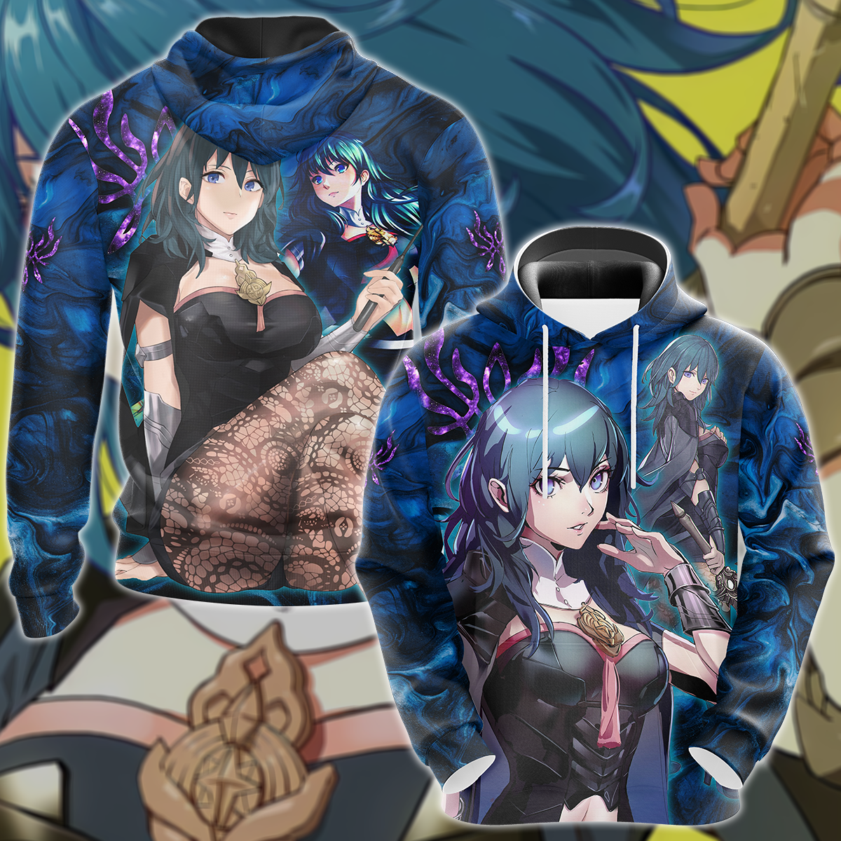Fire Emblem Byleth Video Game 3D All Over Print T-shirt Tank Top Zip Hoodie Pullover Hoodie Hawaiian Shirt Beach Shorts Jogger Hoodie S
