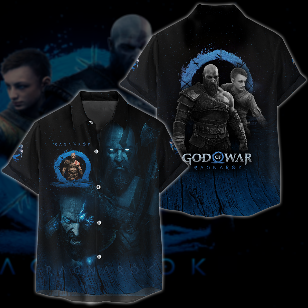God of War Ragnarok Video Game 3D All Over Print T-shirt Tank Top Zip Hoodie Pullover Hoodie Hawaiian Shirt Beach Shorts Jogger Hawaiian Shirt S