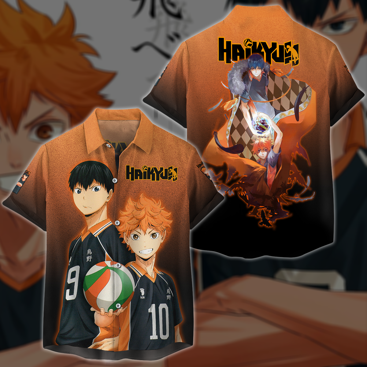 Haikyuu Anime Anime Manga 3D All Over Printed T-shirt Tank Top Zip Hoodie Pullover Hoodie Hawaiian Shirt Beach Shorts Jogger Hawaiian Shirt S