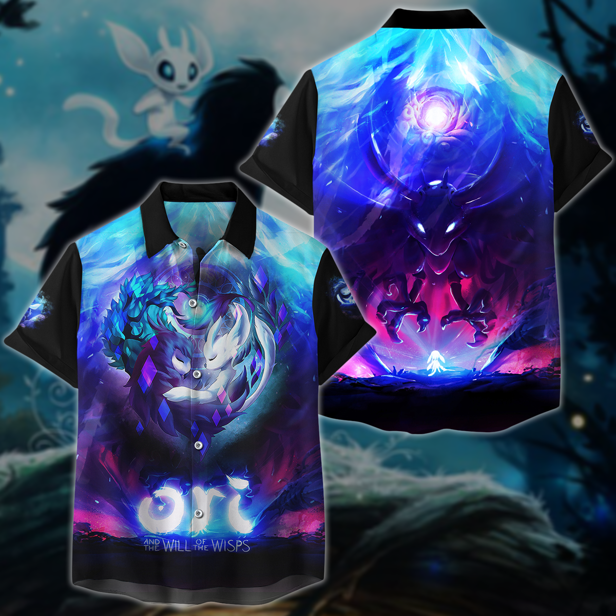 Ori and the Will of the Wisps Video Game 3D All Over Printed T-shirt Tank Top Zip Hoodie Pullover Hoodie Hawaiian Shirt Beach Shorts Jogger Hawaiian Shirt S