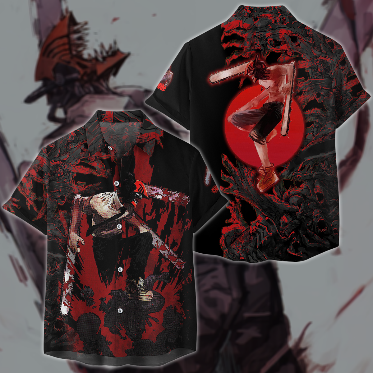 Chainsaw Man Anime Anime Manga 3D All Over Printed T-shirt Tank Top Zip Hoodie Pullover Hoodie Hawaiian Shirt Beach Shorts Jogger Hawaiian Shirt S