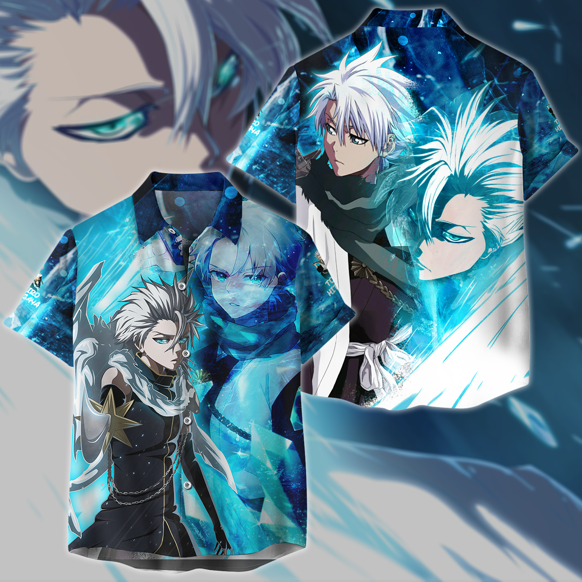 Bleach Toshiro Hitsugaya Anime Manga 3D All Over Print T-shirt Tank Top Zip Hoodie Pullover Hoodie Hawaiian Shirt Beach Shorts Jogger Hawaiian Shirt S