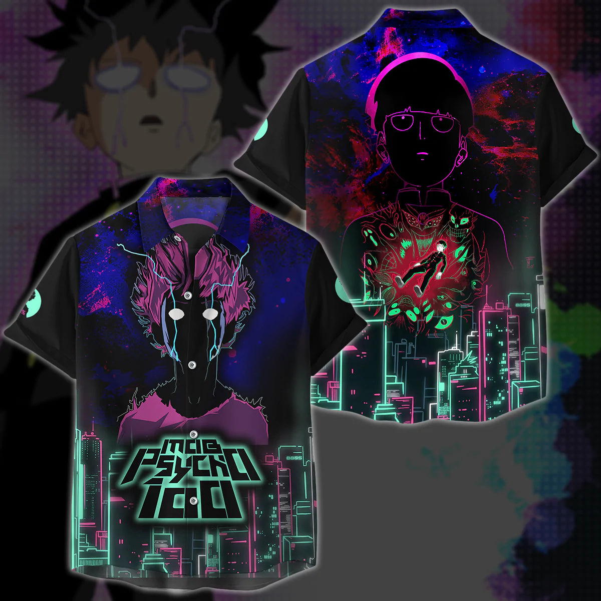 Mob Psycho 100 Anime Anime Manga 3D All Over Print T-shirt Tank Top Zip Hoodie Pullover Hoodie Hawaiian Shirt Beach Shorts Jogger Hawaiian Shirt S