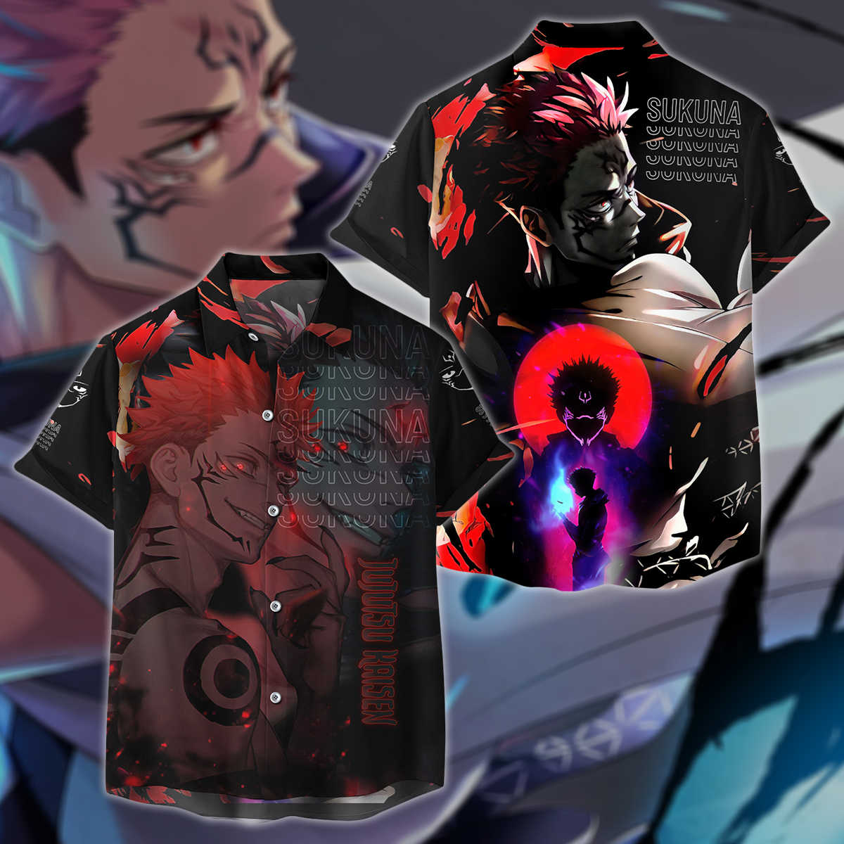 Jujutsu Kaisen 3D All Over Print T-shirt Tank Top Zip Hoodie Pullover Hoodie Hawaiian Shirt Beach Shorts Jogger Hawaiian Shirt S
