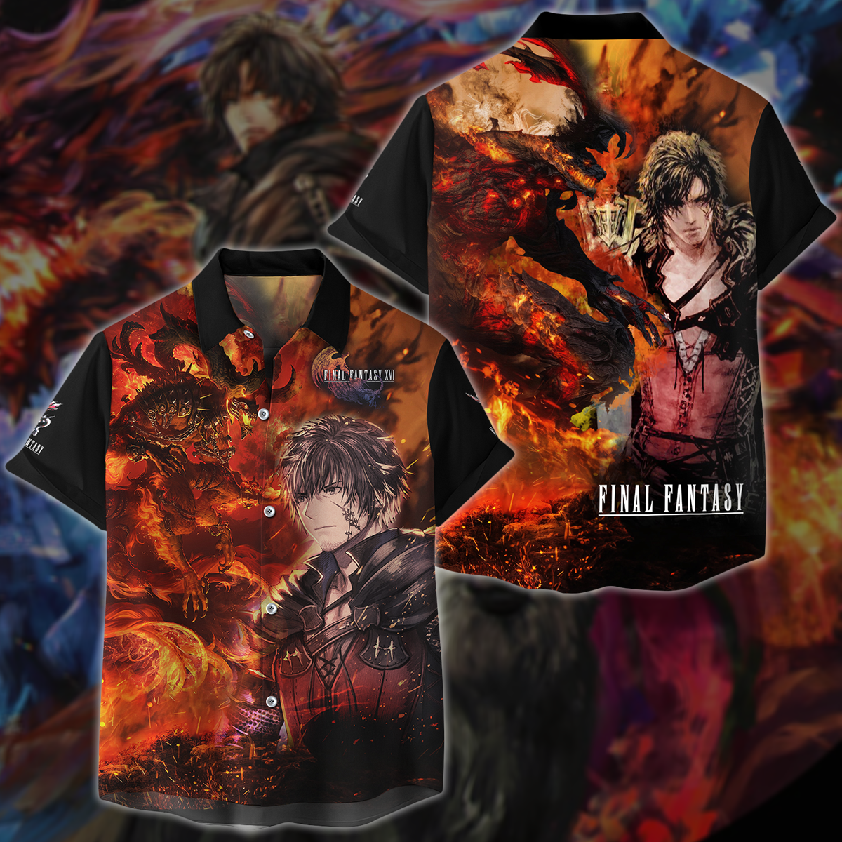 Final Fantasy XVI Video Game 3D All Over Printed T-shirt Tank Top Zip Hoodie Pullover Hoodie Hawaiian Shirt Beach Shorts Jogger Hawaiian Shirt S