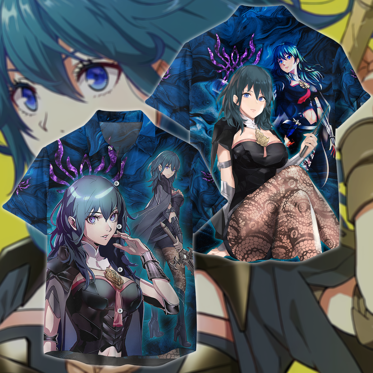Fire Emblem Byleth Video Game 3D All Over Print T-shirt Tank Top Zip Hoodie Pullover Hoodie Hawaiian Shirt Beach Shorts Jogger Hawaiian Shirt S
