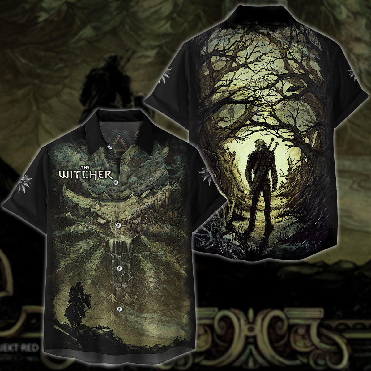 The Witcher Video Game 3D All Over Printed T-shirt Tank Top Zip Hoodie Pullover Hoodie Hawaiian Shirt Beach Shorts Jogger Hawaiian Shirt S
