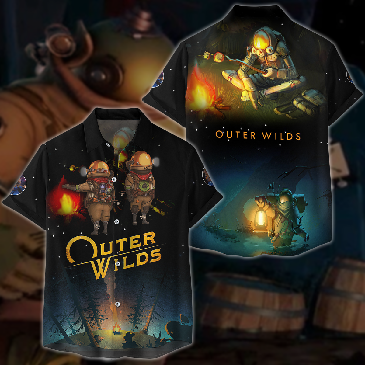 Outer Wilds Video Game 3D All Over Printed T-shirt Tank Top Zip Hoodie Pullover Hoodie Hawaiian Shirt Beach Shorts Jogger Hawaiian Shirt S