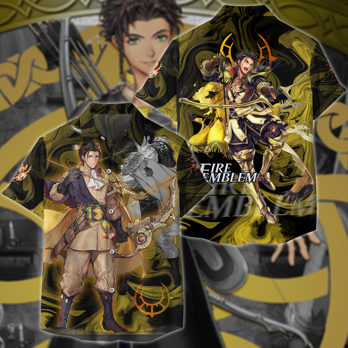 Fire Emblem: Three Houses - Claude Video Game 3D All Over Print T-shirt Tank Top Zip Hoodie Pullover Hoodie Hawaiian Shirt Beach Shorts Jogger Hawaiian Shirt S