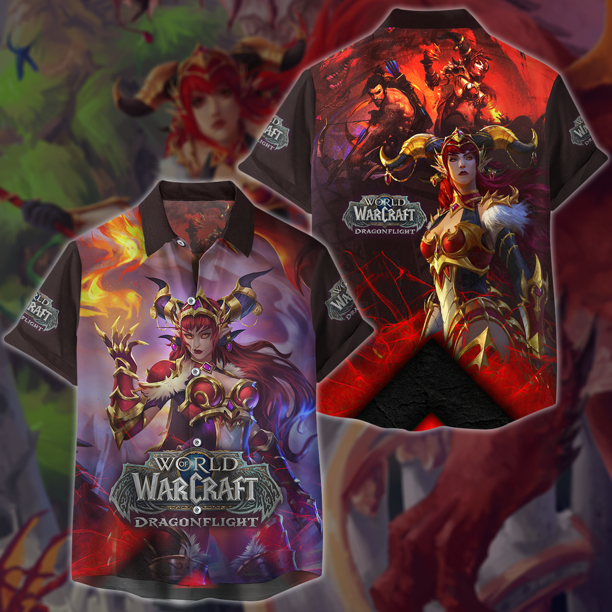 World of Warcraft: Dragonflight Video Game 3D All Over Printed T-shirt Tank Top Zip Hoodie Pullover Hoodie Hawaiian Shirt Beach Shorts Jogger Hawaiian Shirt S