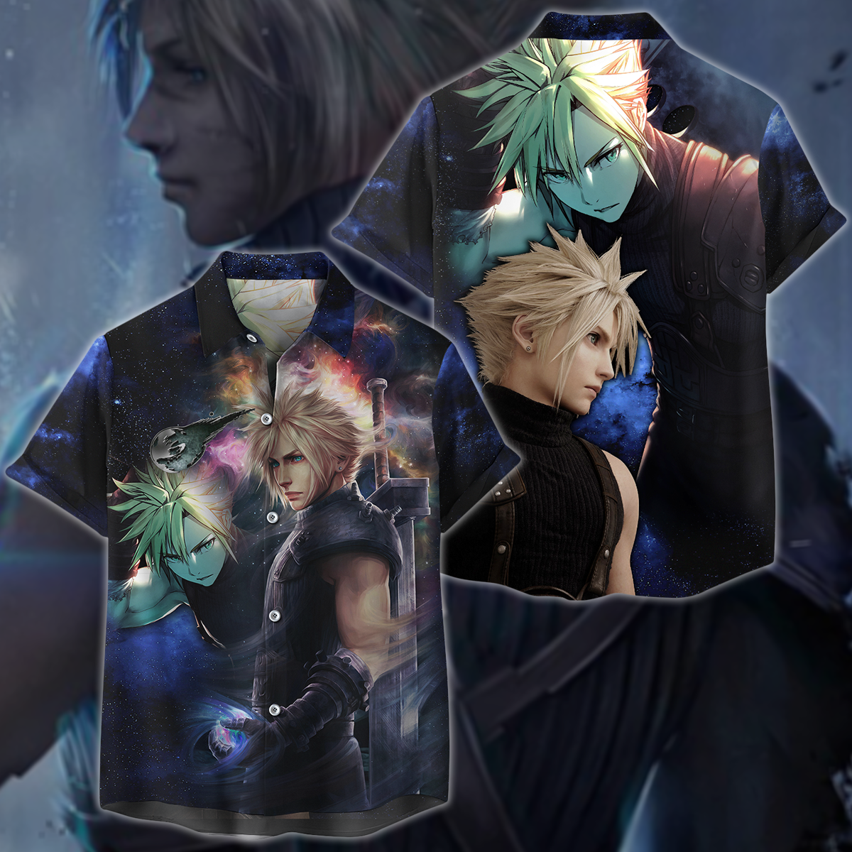 Final Fantasy VII Tidus Video Game 3D All Over Print T-shirt Tank Top Zip Hoodie Pullover Hoodie Hawaiian Shirt Beach Shorts Jogger Hawaiian Shirt S