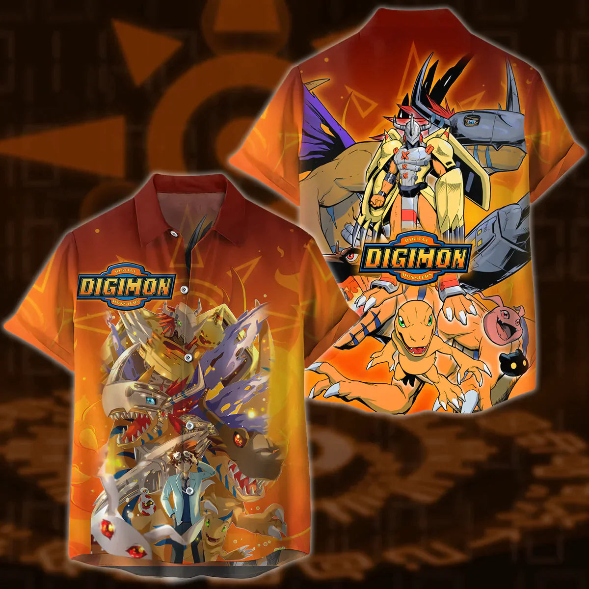 Digimon Video Game 3D All Over Print T-shirt Tank Top Zip Hoodie Pullover Hoodie Hawaiian Shirt Beach Shorts Jogger Hawaiian Shirt S