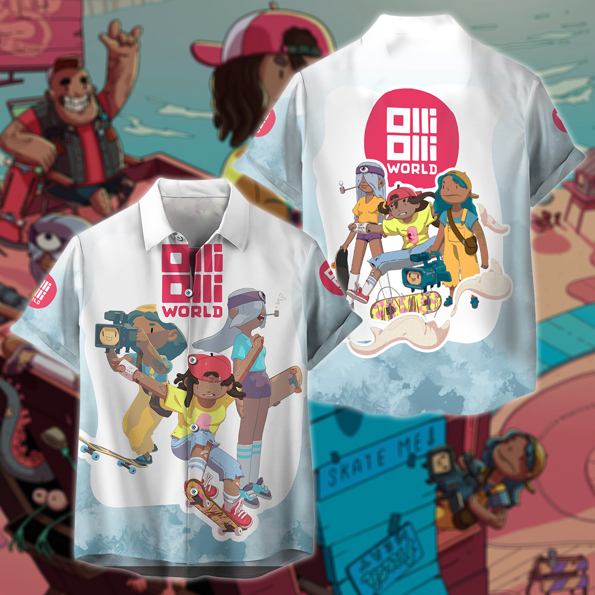 OlliOlli World 3D All Over Print T-shirt Tank Top Zip Hoodie Pullover Hoodie Hawaiian Shirt Beach Shorts Jogger Hawaiian Shirt S
