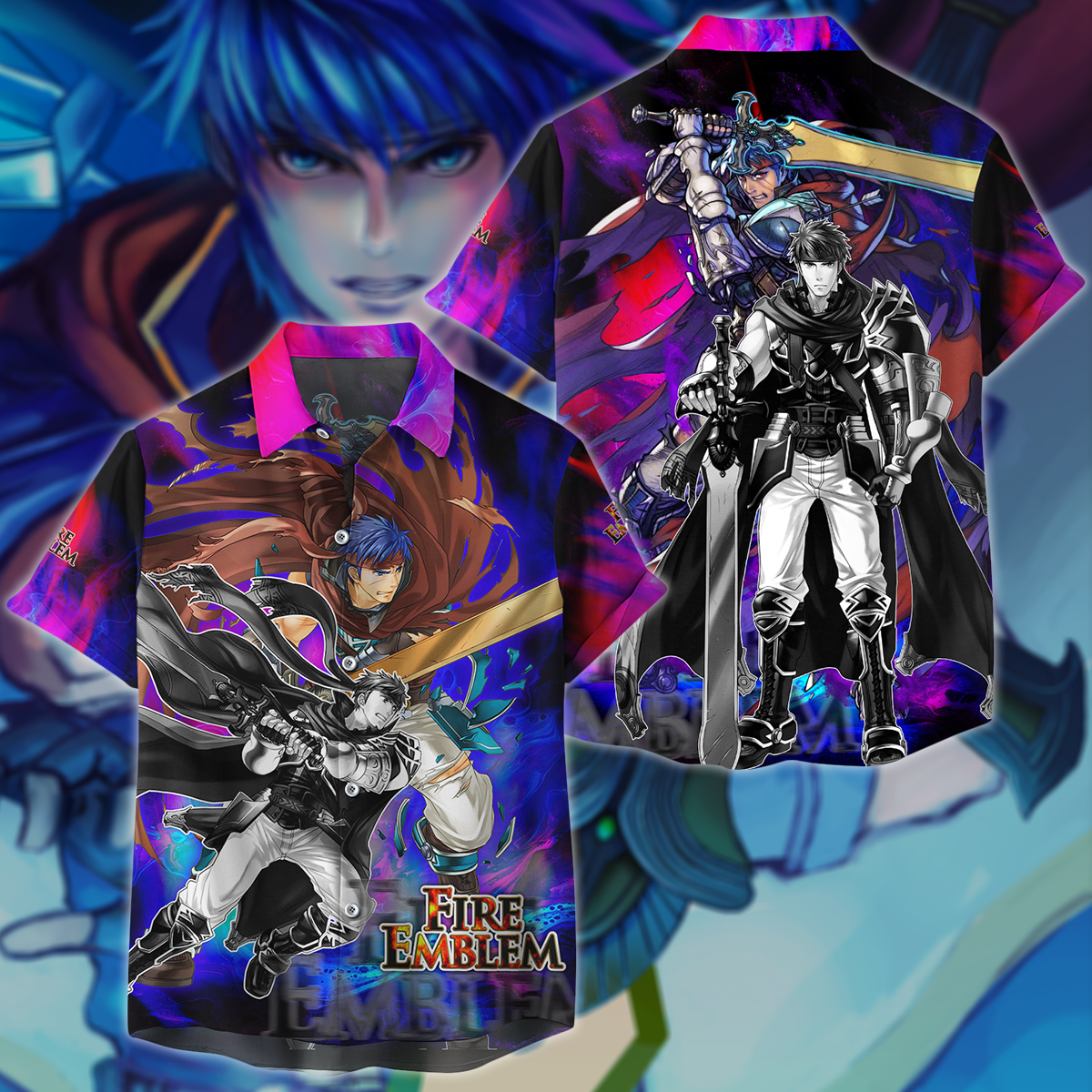 Fire Emblem: Path of Radiance - Ike Video Game 3D All Over Print T-shirt Tank Top Zip Hoodie Pullover Hoodie Hawaiian Shirt Beach Shorts Jogger Hawaiian Shirt S