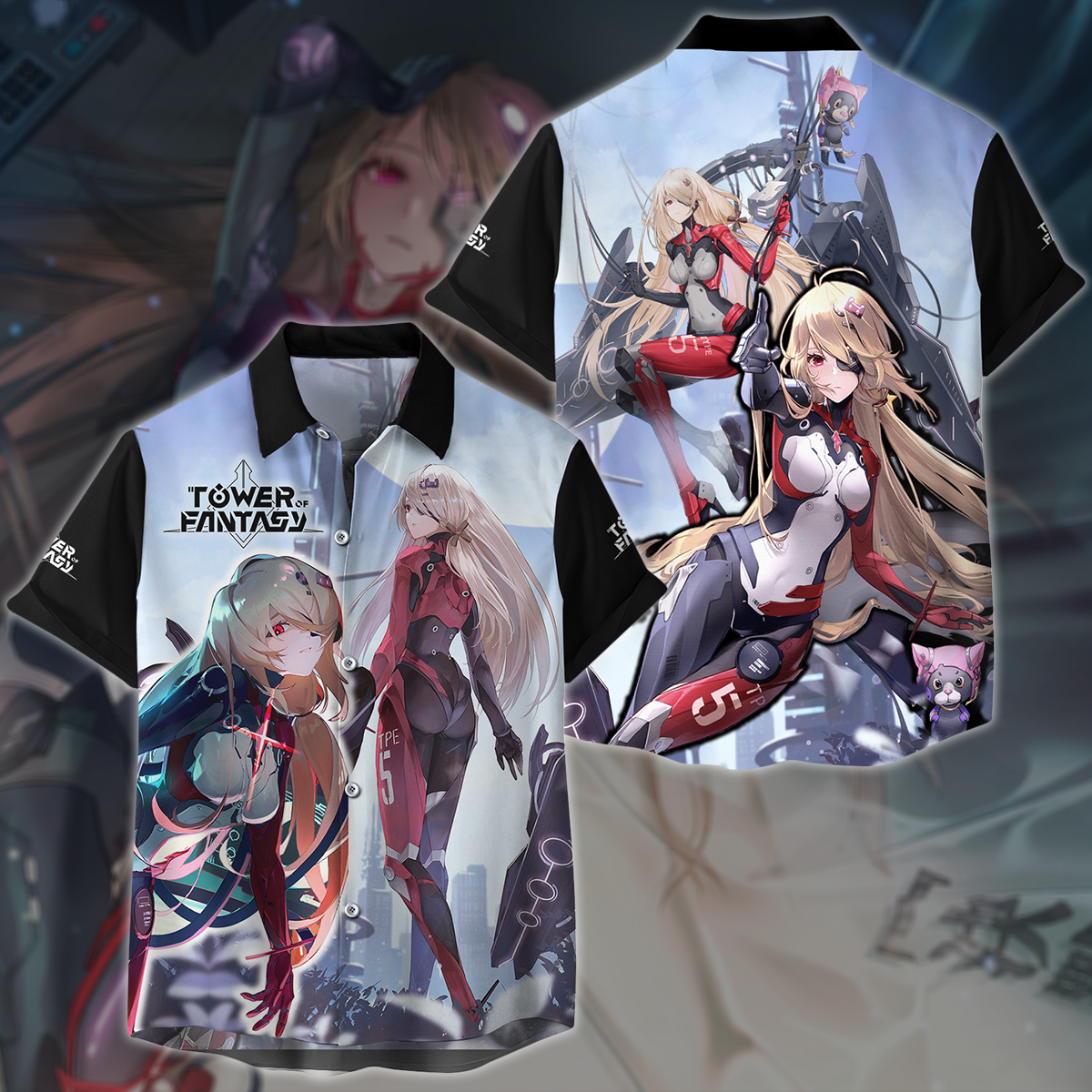Tower Of Fantasy Video Game 3D All Over Printed T-shirt Tank Top Zip Hoodie Pullover Hoodie Hawaiian Shirt Beach Shorts Jogger Hawaiian Shirt S