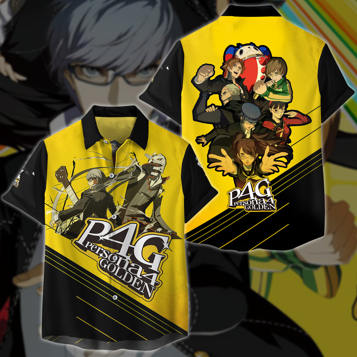 Persona 4 Golden Video Game 3D All Over Printed T-shirt Tank Top Zip Hoodie Pullover Hoodie Hawaiian Shirt Beach Shorts Jogger Hawaiian Shirt S