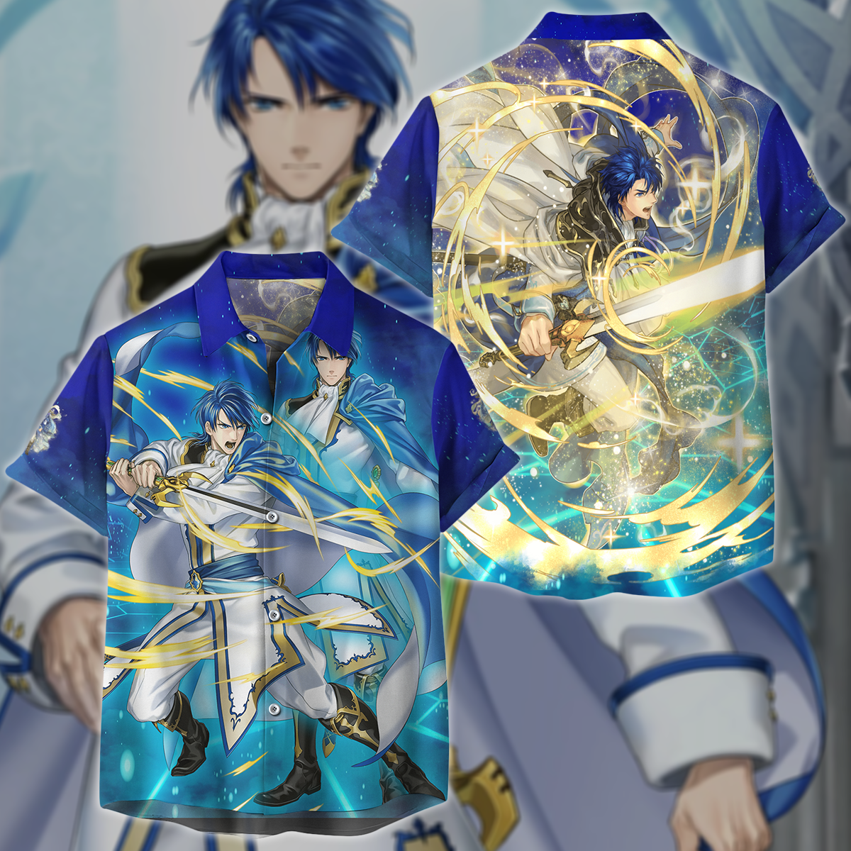Fire Emblem Sigurd Video Game 3D All Over Print T-shirt Tank Top Zip Hoodie Pullover Hoodie Hawaiian Shirt Beach Shorts Jogger Hawaiian Shirt S
