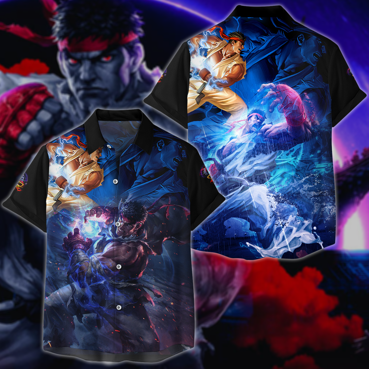Street Fighter 5 Video Game 3D All Over Print T-shirt Tank Top Zip Hoodie Pullover Hoodie Hawaiian Shirt Beach Shorts Jogger Hawaiian Shirt S