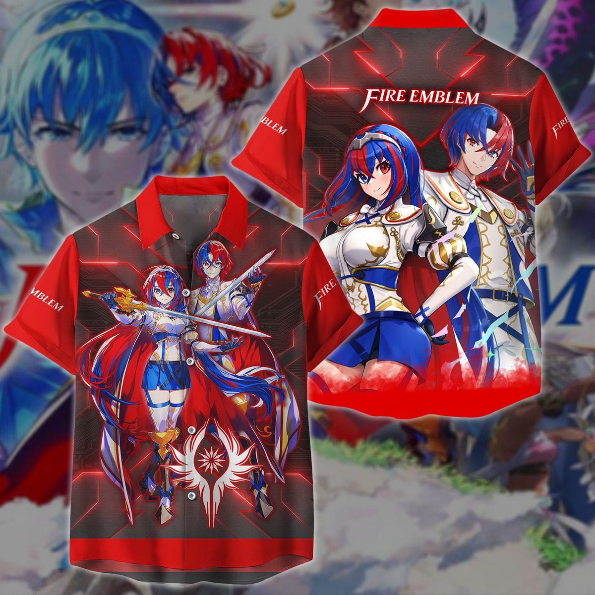 Fire Emblem Engage Video Game 3D All Over Printed T-shirt Tank Top Zip Hoodie Pullover Hoodie Hawaiian Shirt Beach Shorts Jogger Hawaiian Shirt S