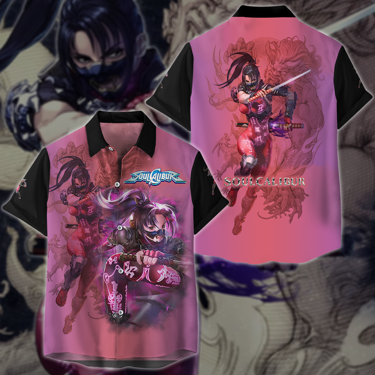Soul Calibur Video Game 3D All Over Printed T-shirt Tank Top Zip Hoodie Pullover Hoodie Hawaiian Shirt Beach Shorts Jogger Hawaiian Shirt S