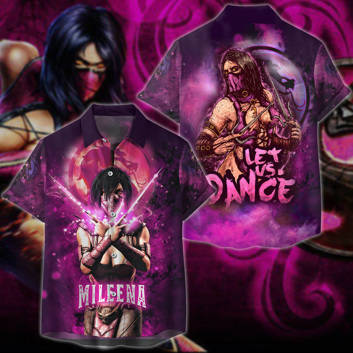 Mortal Kombat: Mileena 3D All Over Print T-shirt Tank Top Zip Hoodie Pullover Hoodie Hawaiian Shirt Beach Shorts Jogger Hawaiian Shirt S