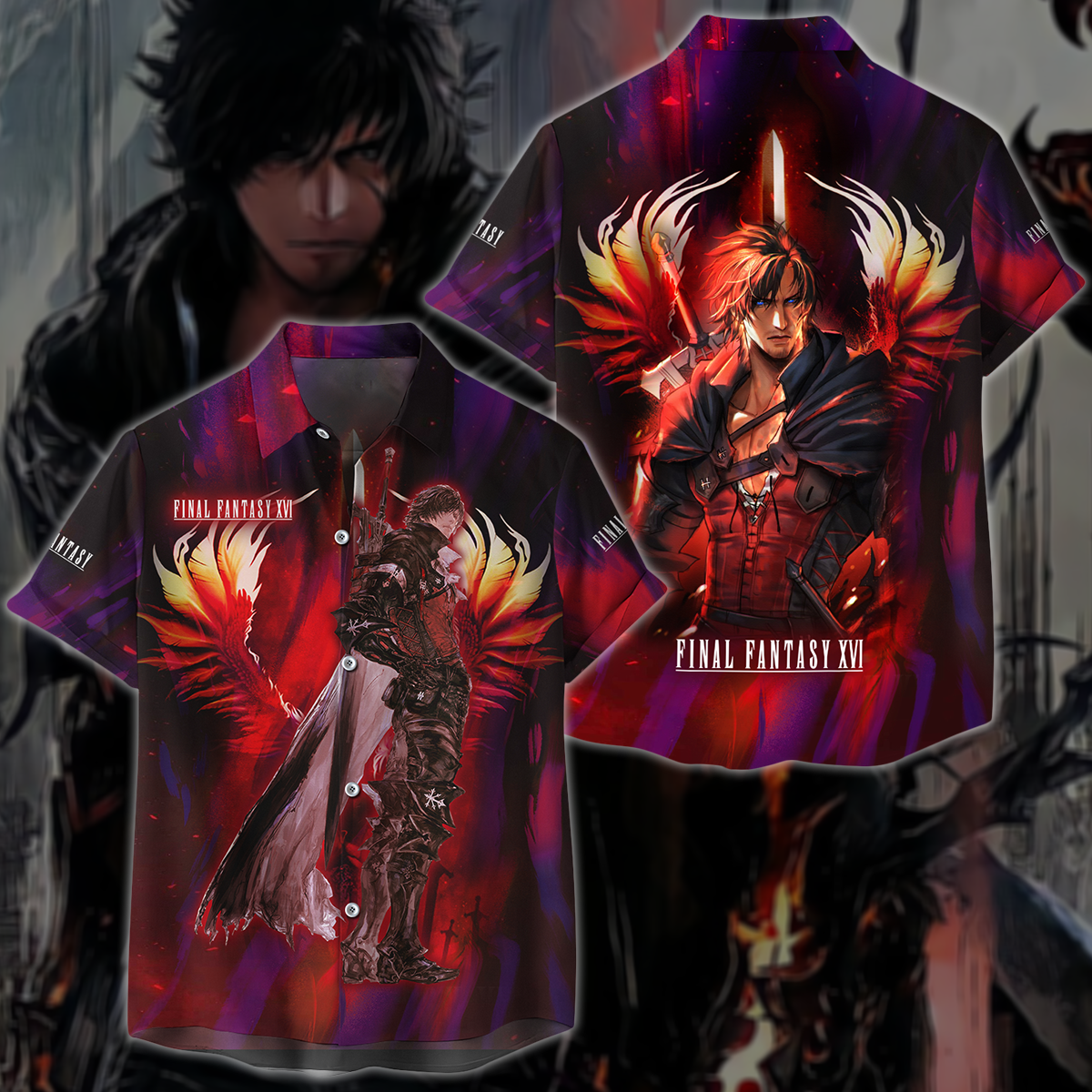 Final Fantasy XVI Video Game 3D All Over Printed T-shirt Tank Top Zip Hoodie Pullover Hoodie Hawaiian Shirt Beach Shorts Jogger Hawaiian Shirt S