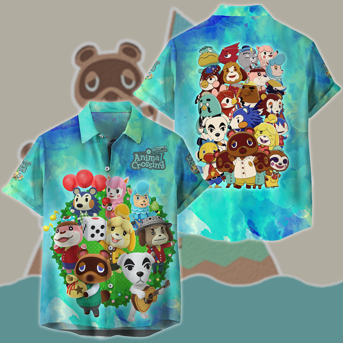 Animal Crossing New Horizons Video Game 3D All Over Print T-shirt Tank Top Zip Hoodie Pullover Hoodie Hawaiian Shirt Beach Shorts Jogger Hawaiian Shirt S