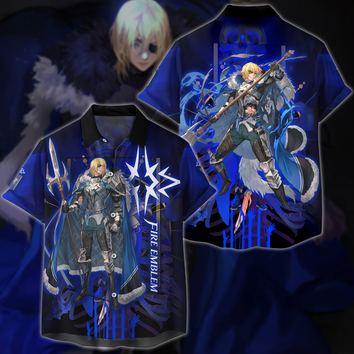 Fire Emblem Dimitri Video Game 3D All Over Printed T-shirt Tank Top Zip Hoodie Pullover Hoodie Hawaiian Shirt Beach Shorts Jogger Hawaiian Shirt S