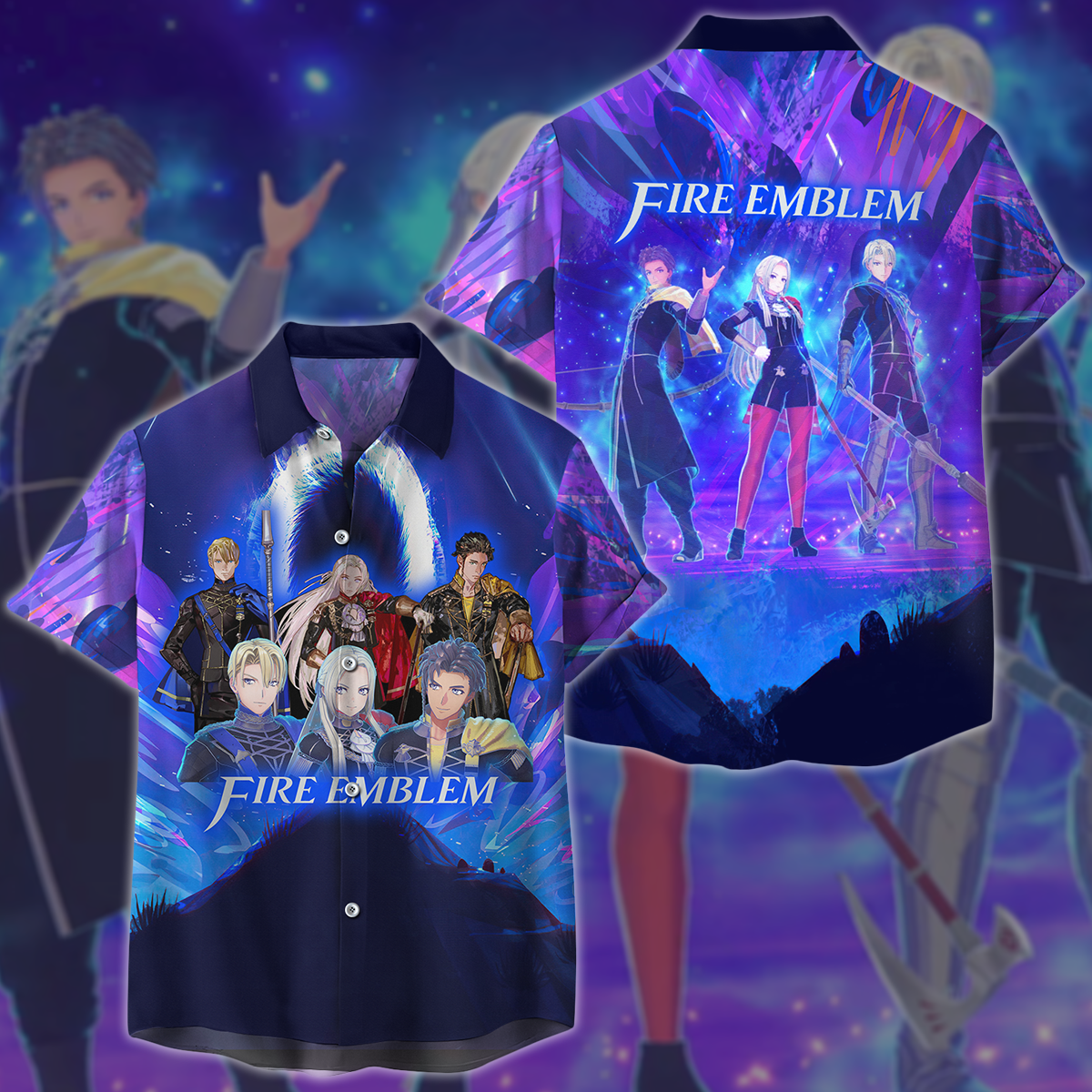 Fire Emblem Video Game 3D All Over Printed T-shirt Tank Top Zip Hoodie Pullover Hoodie Hawaiian Shirt Beach Shorts Jogger Hawaiian Shirt S