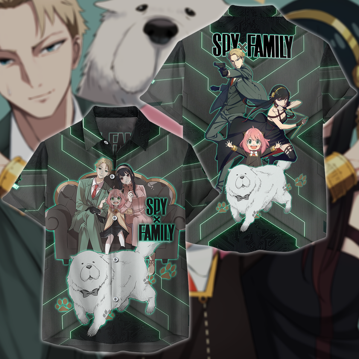 Spy x Family 3D All Over Print T-shirt Tank Top Zip Hoodie Pullover Hoodie Hawaiian Shirt Beach Shorts Jogger Hawaiian Shirt S