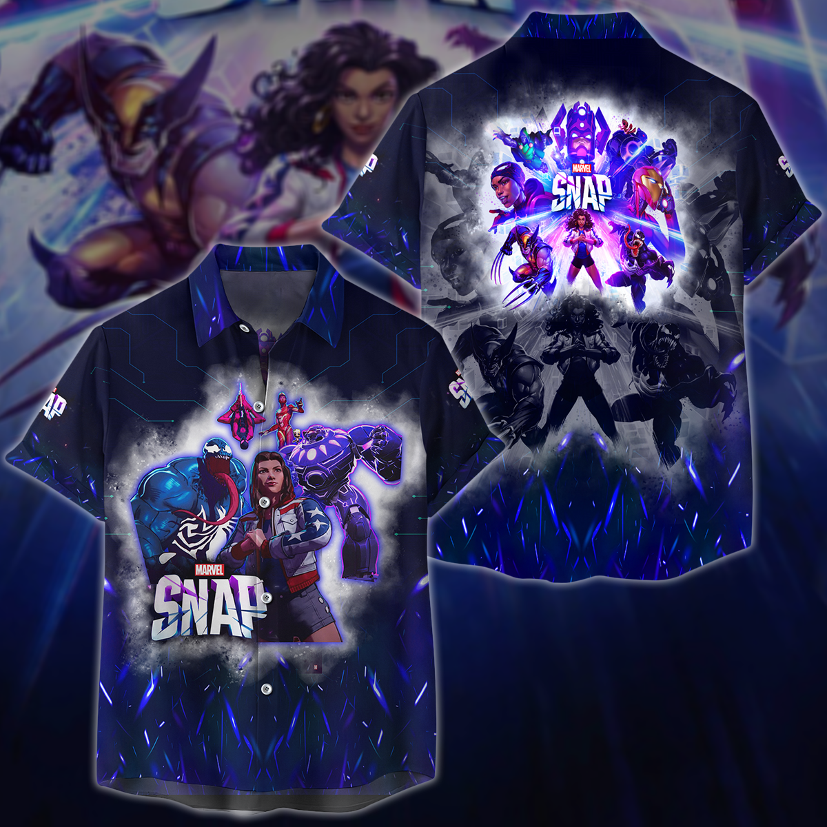 Marvel Snap Video Game 3D All Over Printed T-shirt Tank Top Zip Hoodie Pullover Hoodie Hawaiian Shirt Beach Shorts Jogger Hawaiian Shirt S