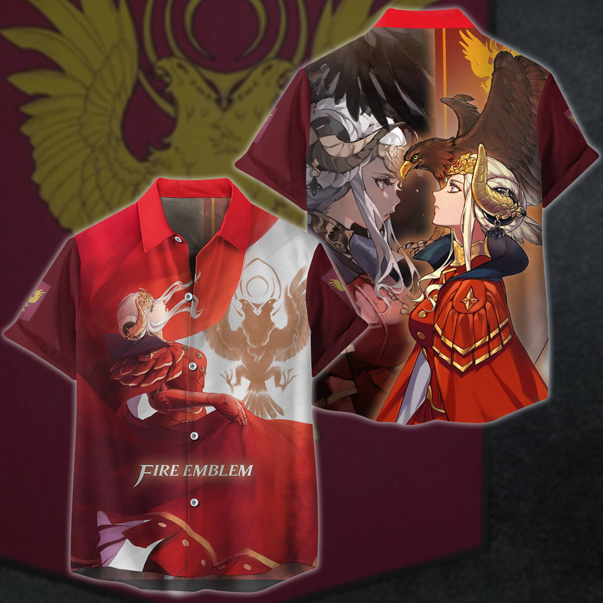 Fire Emblem Edelgard Video Game 3D All Over Printed T-shirt Tank Top Zip Hoodie Pullover Hoodie Hawaiian Shirt Beach Shorts Jogger Hawaiian Shirt S