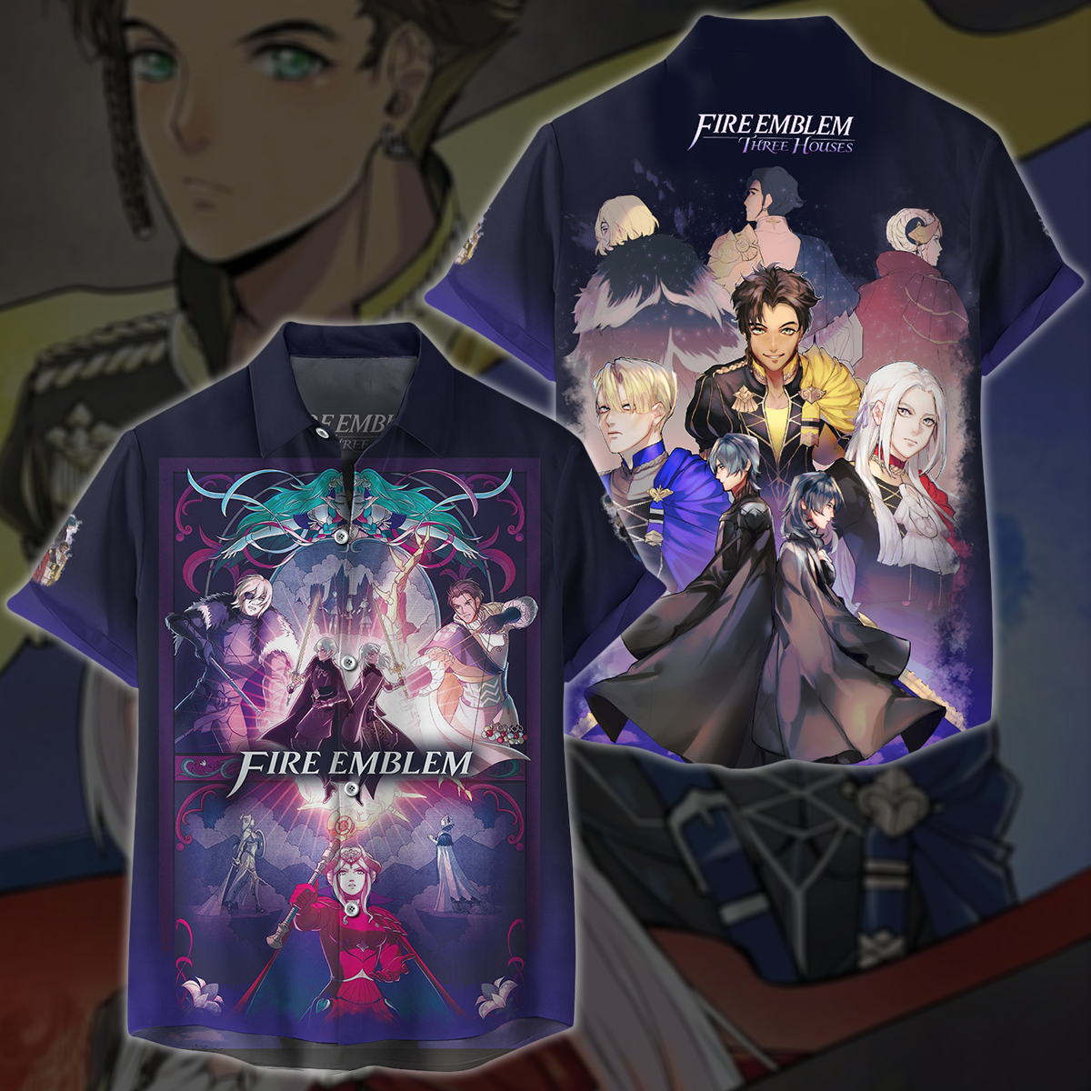 Fire Emblem: Three Houses Video Game 3D All Over Printed T-shirt Tank Top Zip Hoodie Pullover Hoodie Hawaiian Shirt Beach Shorts Jogger Hawaiian Shirt S