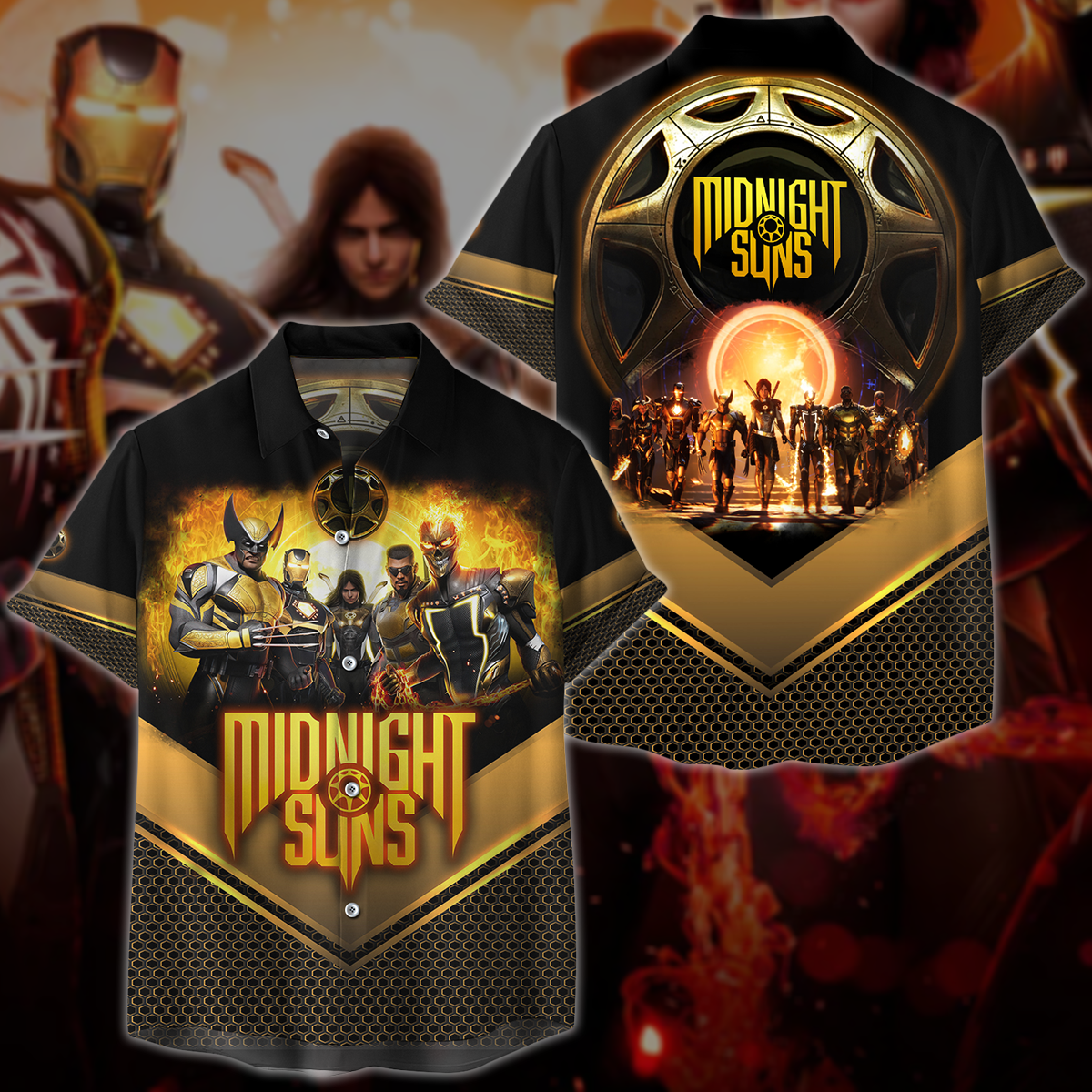 Midnight Suns Video Game 3D All Over Printed T-shirt Tank Top Zip Hoodie Pullover Hoodie Hawaiian Shirt Beach Shorts Jogger Hawaiian Shirt S