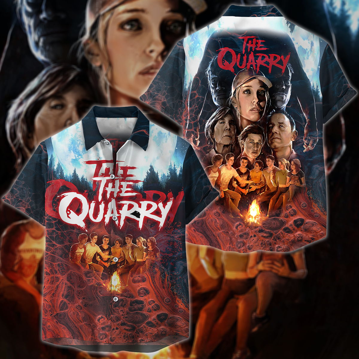 The Quarry Video Game 3D All Over Print T-shirt Tank Top Zip Hoodie Pullover Hoodie Hawaiian Shirt Beach Shorts Jogger Hawaiian Shirt S
