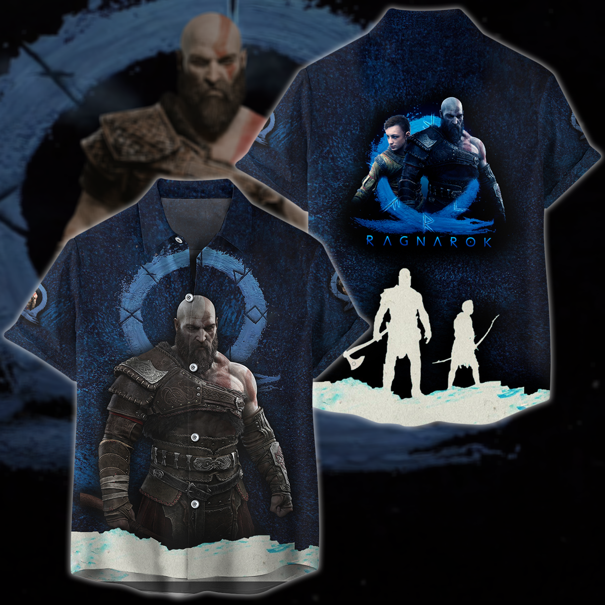God of War Ragnarok Video Game 3D All Over Print T-shirt Tank Top Zip Hoodie Pullover Hoodie Hawaiian Shirt Beach Shorts Jogger Hawaiian Shirt S