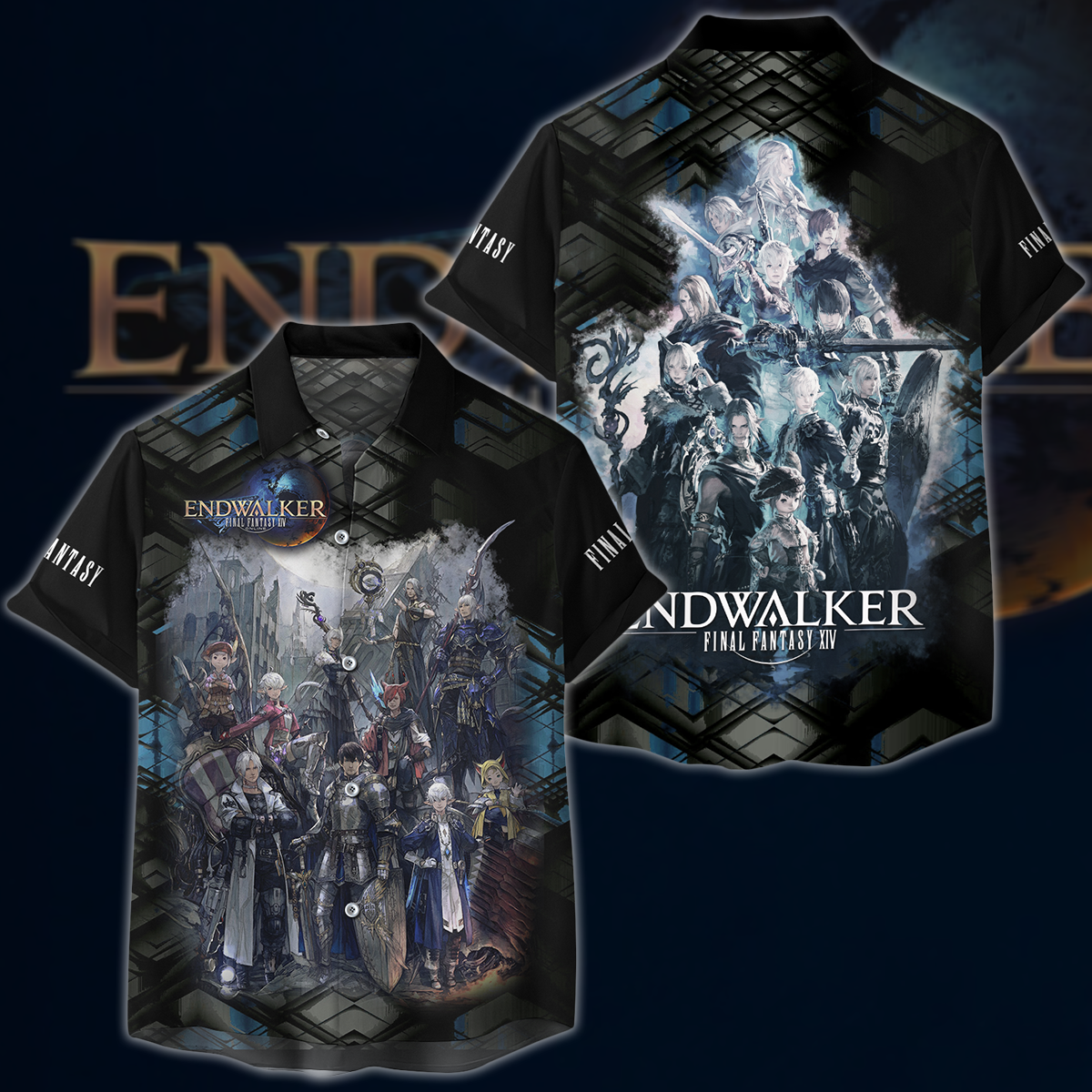 Final Fantasy XIV: Endwalker Video Game 3D All Over Printed T-shirt Tank Top Zip Hoodie Pullover Hoodie Hawaiian Shirt Beach Shorts Jogger Hawaiian Shirt S