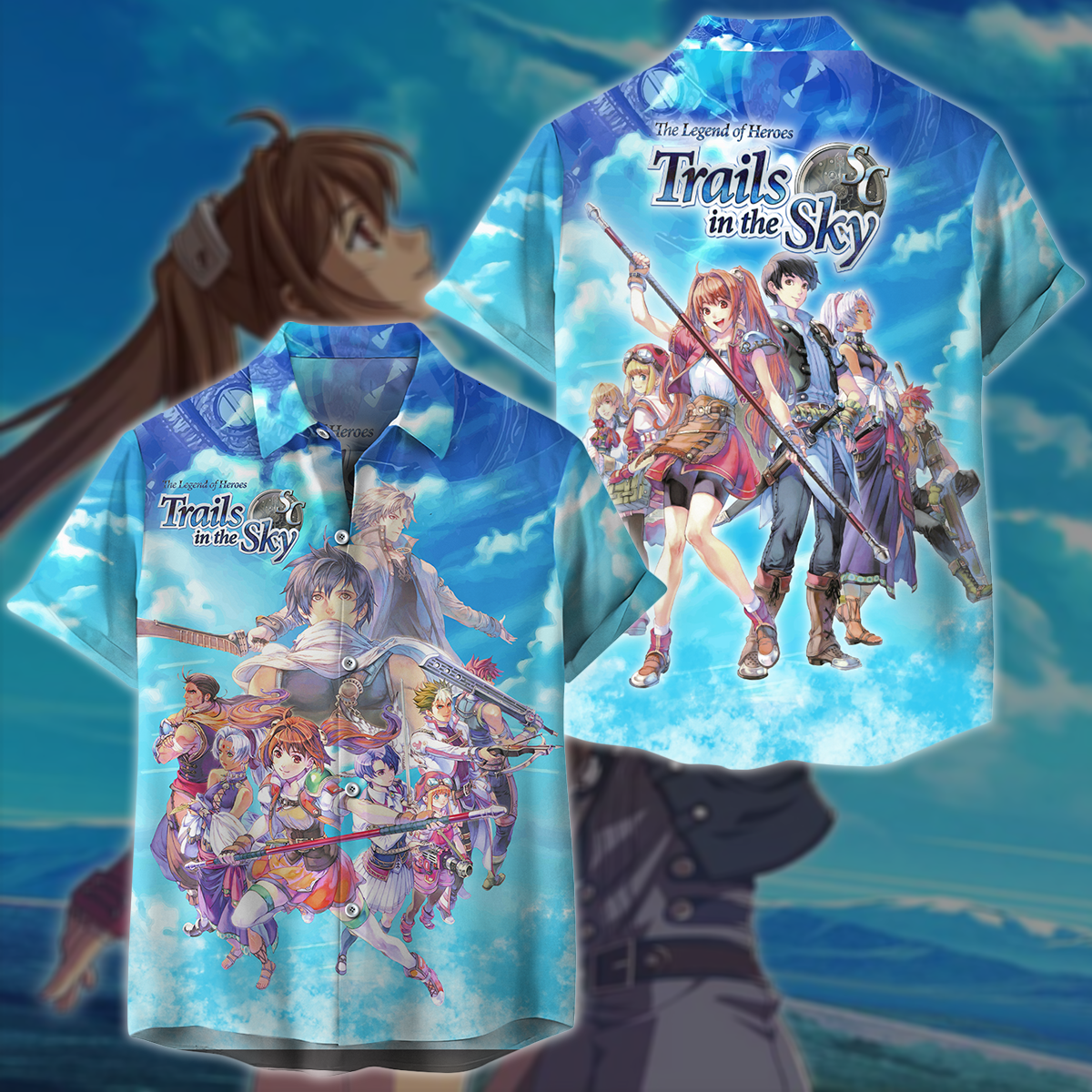 The Legend of Heroes: Trails in the Sky Video Game 3D All Over Printed T-shirt Tank Top Zip Hoodie Pullover Hoodie Hawaiian Shirt Beach Shorts Jogger Hawaiian Shirt S