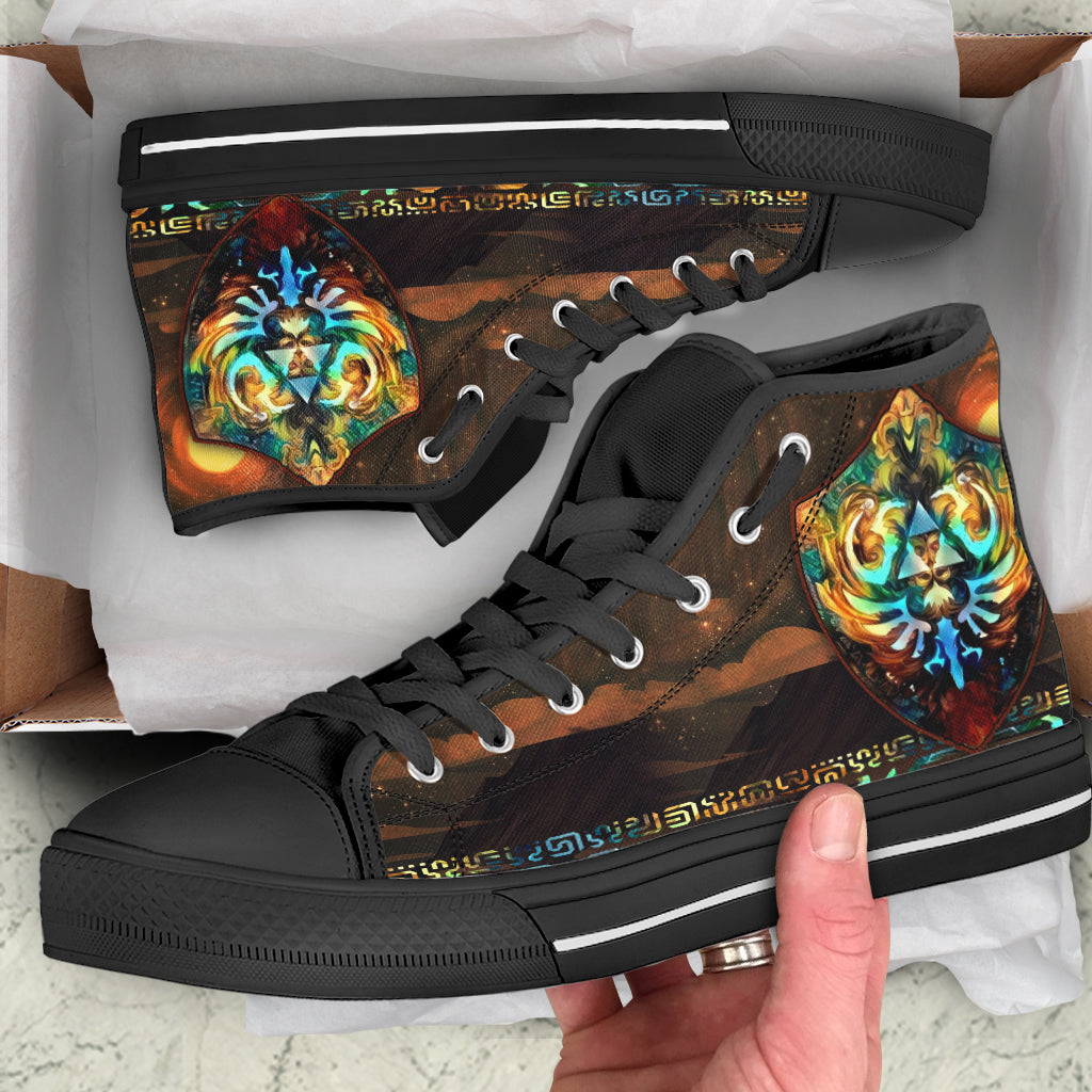 The Legend Of Zelda Link's Awakening Guide High Top Shoes SIZE 29