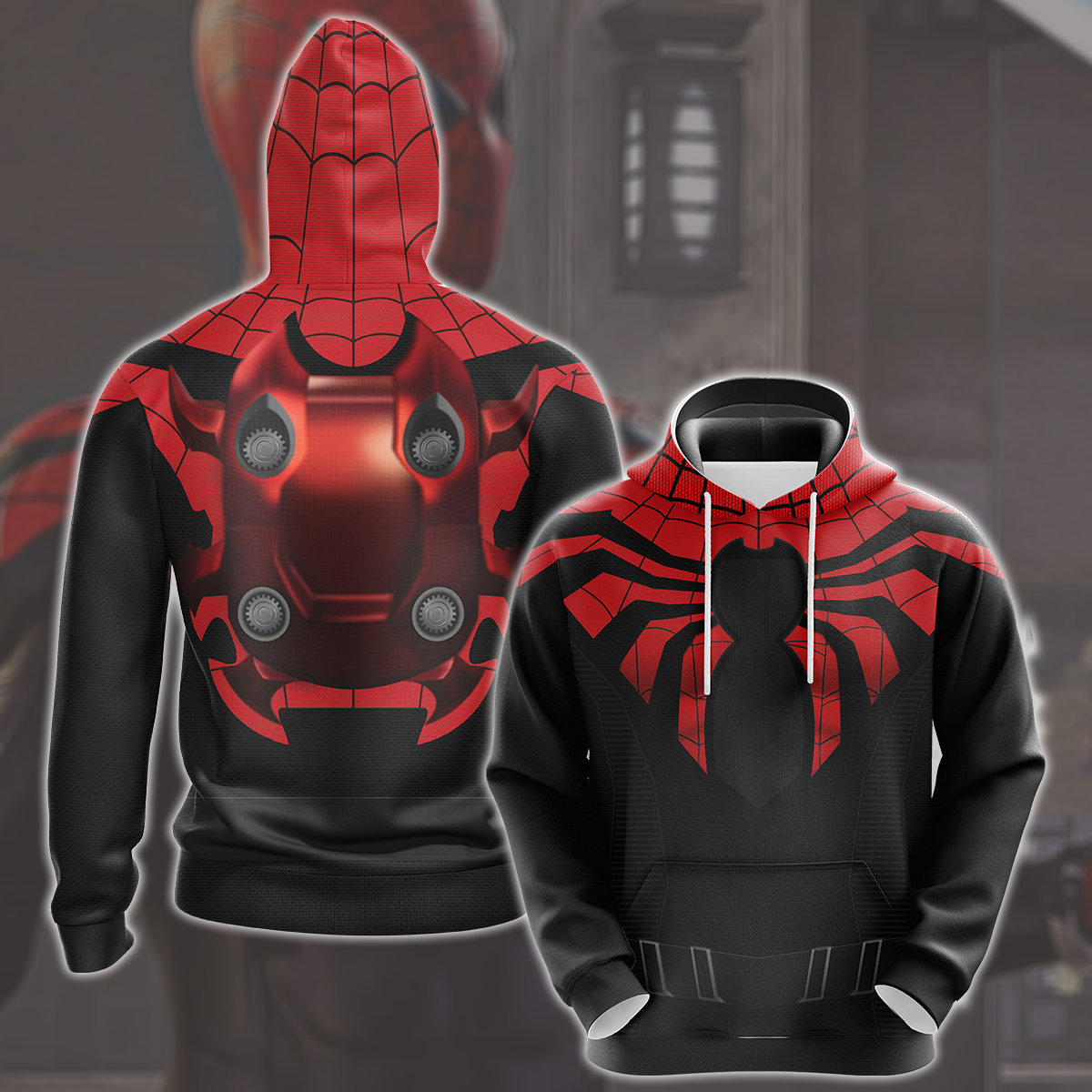 Spider-Man 2 Peter Parker Superior Suit Cosplay Video Game All Over Printed T-shirt Tank Top Zip Hoodie Pullover Hoodie Hawaiian Shirt Beach Shorts Joggers