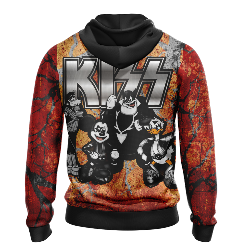 Kiss band x Disney character Unisex 3D T-shirt